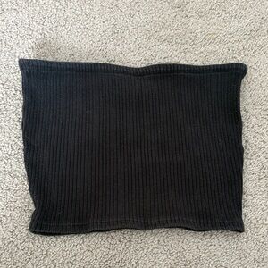 Urban Outfitters Charcoal Ribbed Top